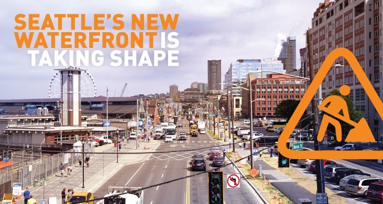 Waterfront Seattle construction drop-in session. July 24, 2019, 5 - 7 PM, 1400 Western Ave, Seattle, WA 98101